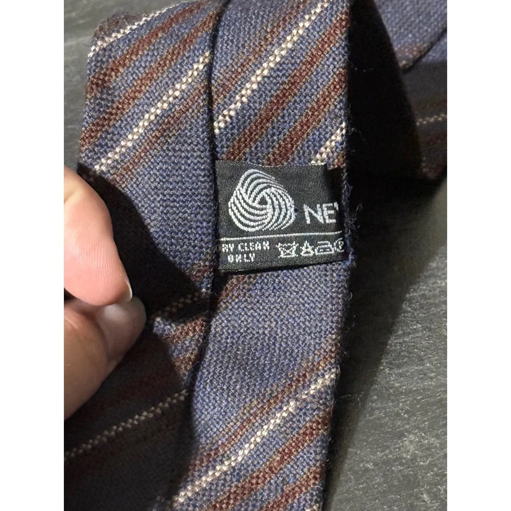 Edinburgh Woollen Mill Men's 100% Pure New Wool Tie Made in Scotland Striped